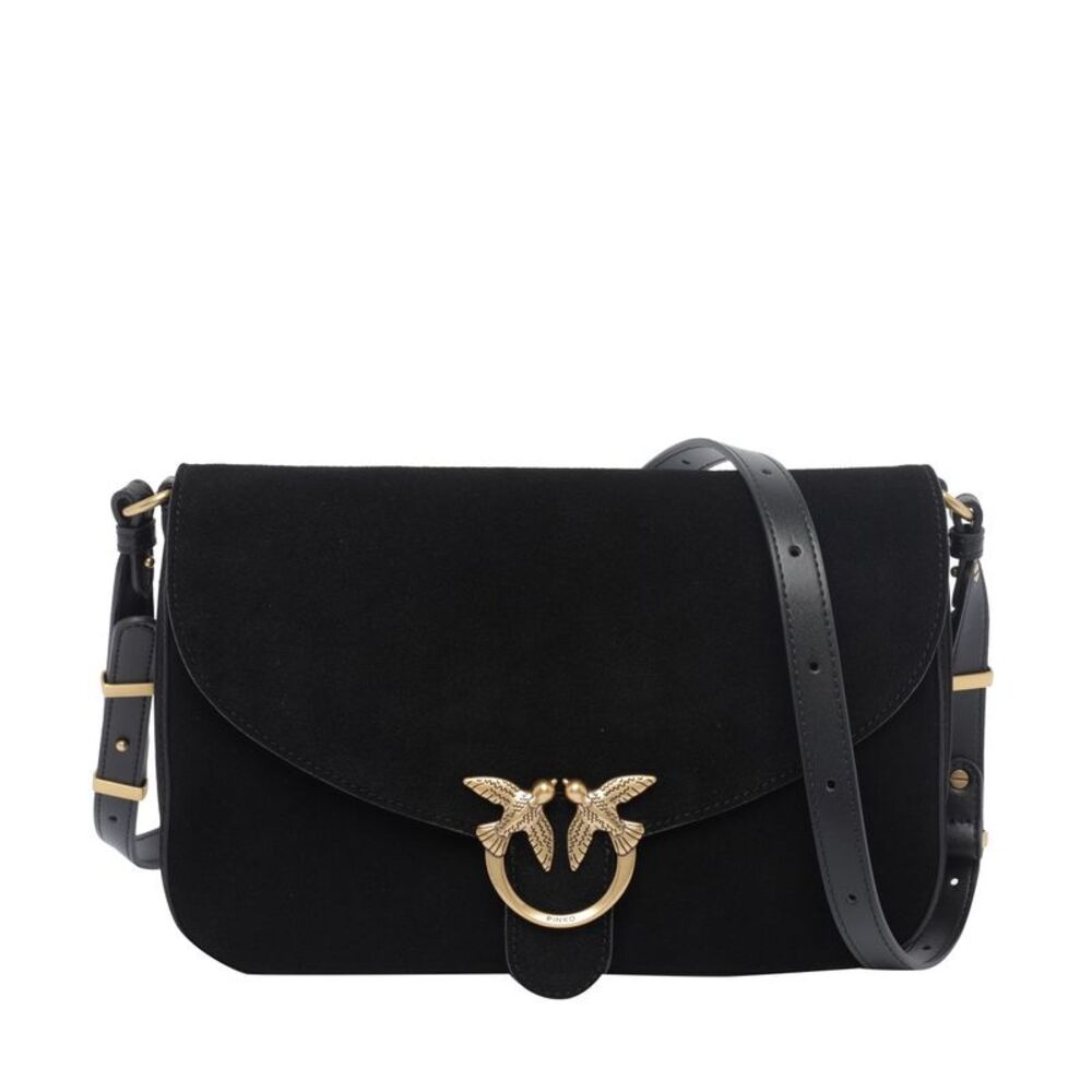 Pinko Women Suede Love Classic Satchel Bag